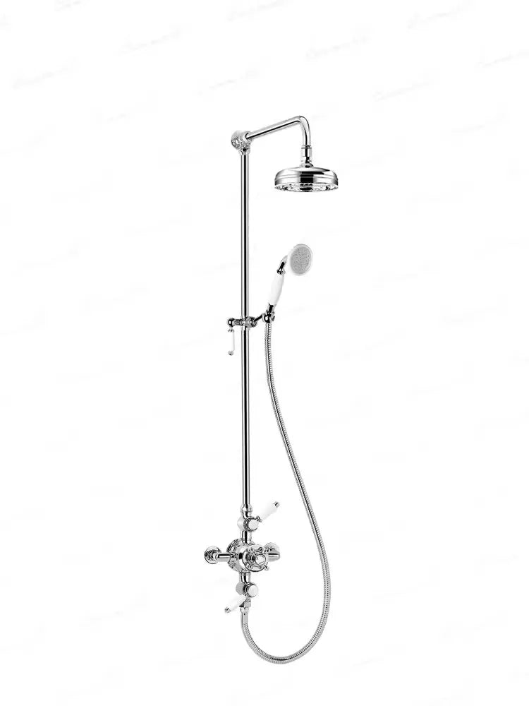 European-Style Brass Thermostatic Bathtub Faucet Set