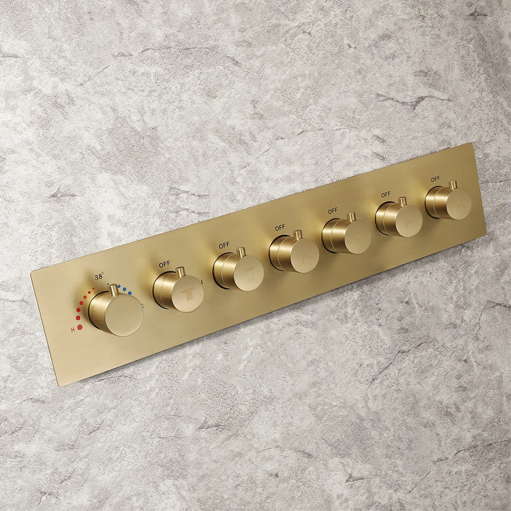 Smart Thermostatic Shower Mixer with 6-Function Diverter