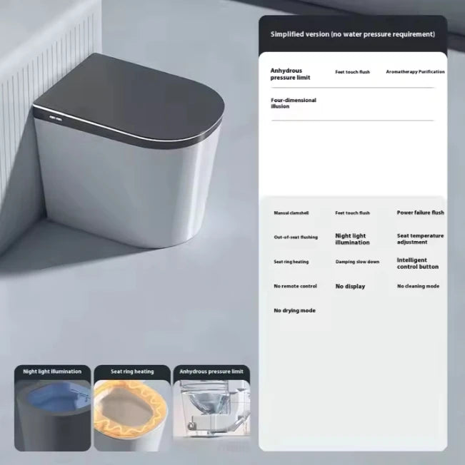 Remote-Controlled Ceramic Smart Toilet
