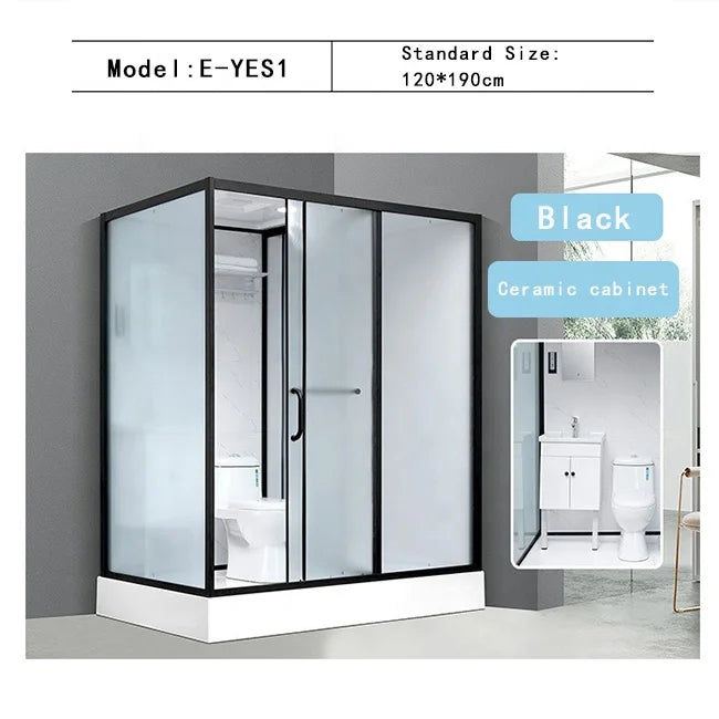 All-in-One Prefabricated Bathroom Pod with Shower & Toilet