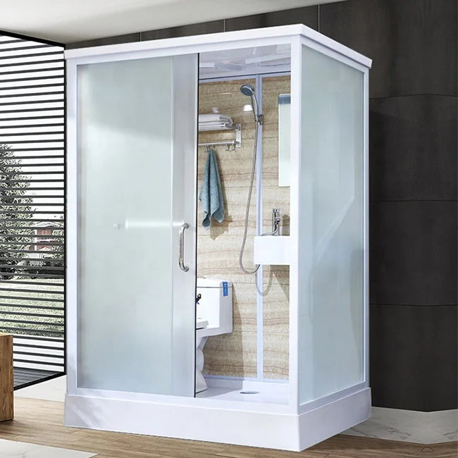 All-in-One Prefabricated Bathroom Pod with Shower & Toilet