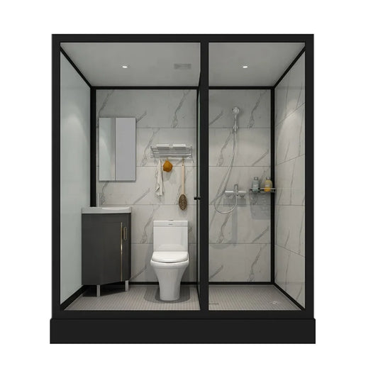 All-in-One Prefabricated Bathroom Pod with Shower & Toilet