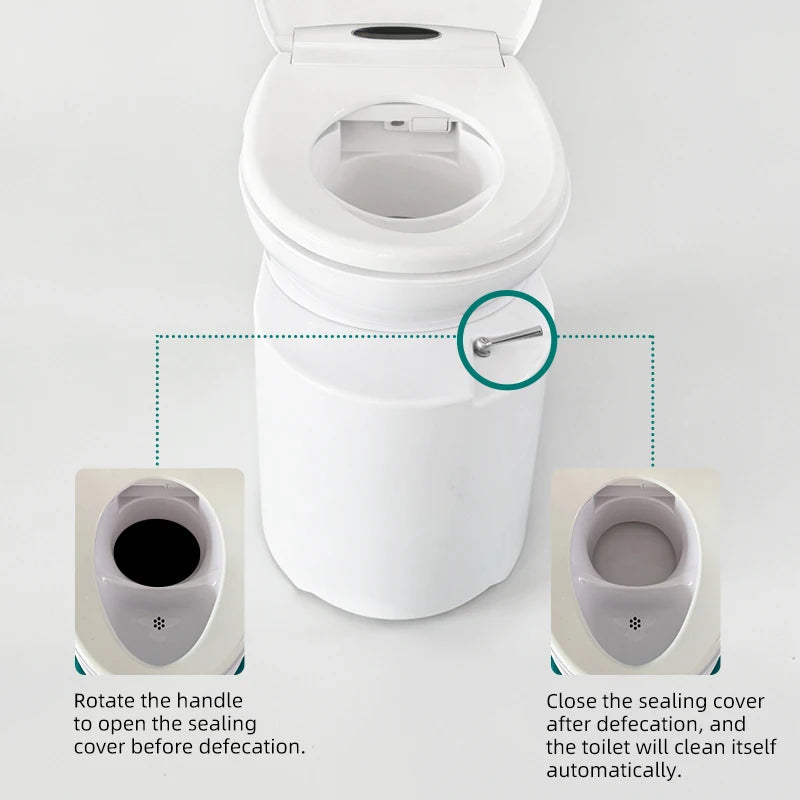 Waterless Smart Bidet Toilet - Eco-Friendly, RV & Outdoor Ready