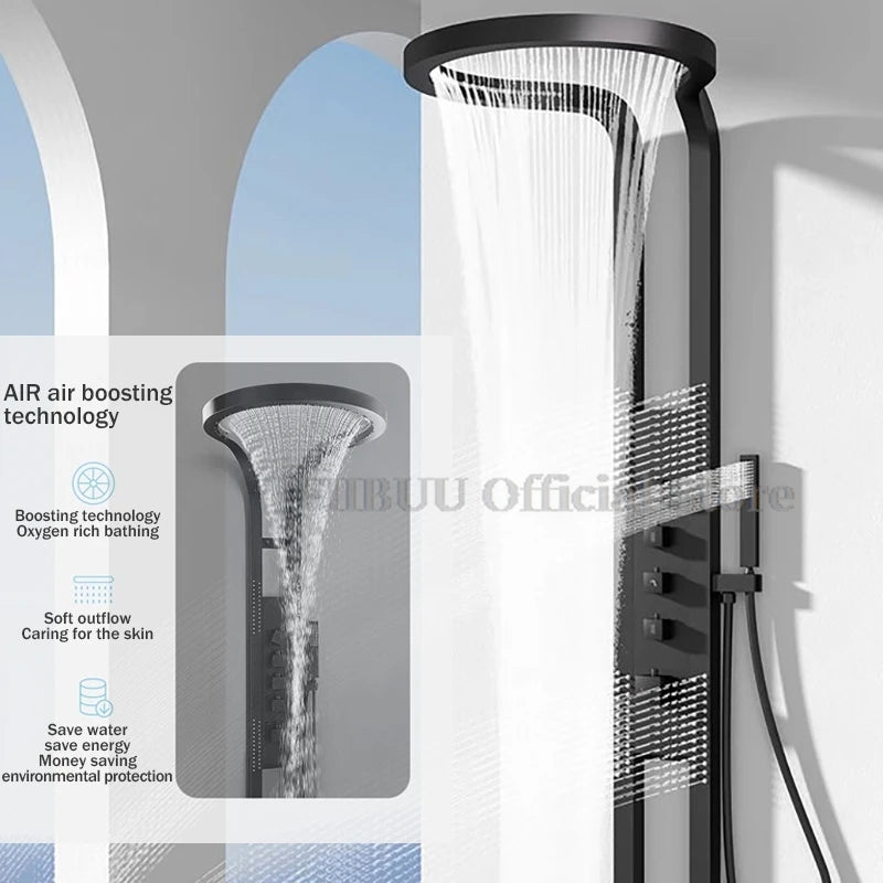 Multifunctional Wall-Mounted Waterfall Shower System