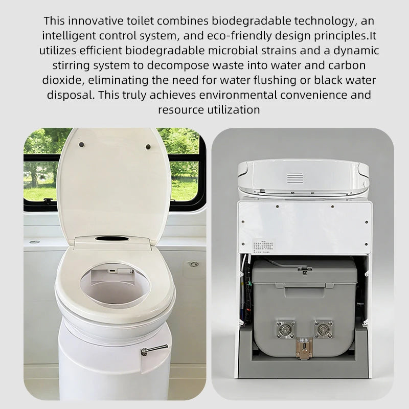 Waterless Smart Bidet Toilet - Eco-Friendly, RV & Outdoor Ready