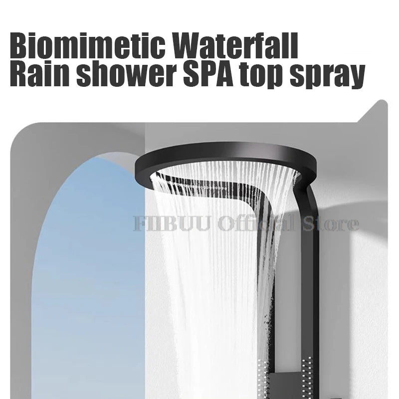 Multifunctional Wall-Mounted Waterfall Shower System
